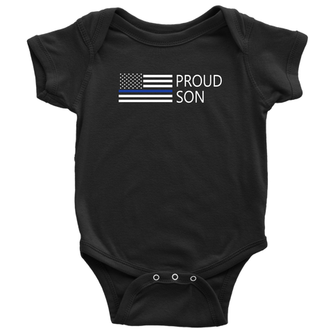 Proud Police Son - Infant Baby Onesie Bodysuit