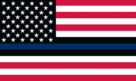 Thin Blue Line American (USA) Flag - 3 x 5 Foot