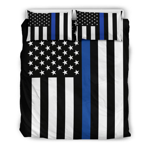 Thin Blue Line Flag Bedding Set