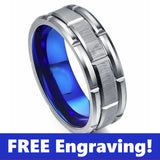 Thin Blue Line SS Two Tone Ring