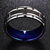 Thin Blue Line SS Two Tone Ring