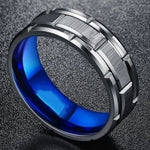 Thin Blue Line SS Two Tone Ring