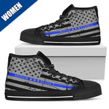 Women's - Honor Respect Thin Blue Line - High Top Shoes