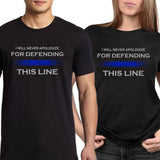 "I will never apologize for defending this line" - Shirt + Hoodies