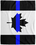 Personalized Thin Blue Line Canada Blanket - E-B-1 - 60x80