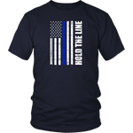 Hold the line Thin Blue Line flag Shirts