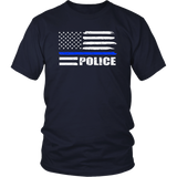 POLICE - Thin Blue Line Flag Shirts