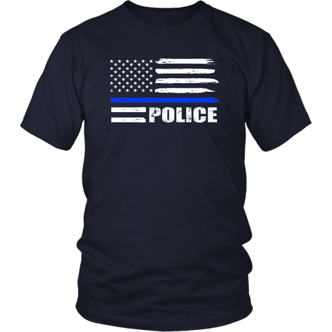 POLICE - Thin Blue Line Flag Shirts