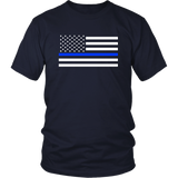 Classic Thin Blue Line Flag - Shirts + Hoodies