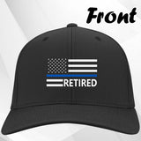 Thin Blue Line Cap w Retired Text