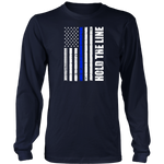 "Hold the line" - Thin blue line flag Shirt + Hoodies
