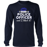 "I Kissed A Police Officer" - Blue lips - Shirt + Hoodies