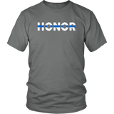 "Honor" - Thin Blue Line Shirt + Hoodies