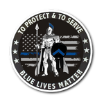 To Protect & to Serve - Blue Lives Matter - Sticker/Decal