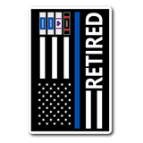 Thin Blue Line Decal - Version 1