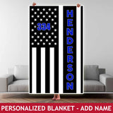Personalized Blanket - Badge No. + Name