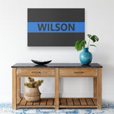 Personalized Thin Blue Line Canvas - 2