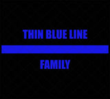 Thin Blue Line Family - Baby Blanket/Quilt