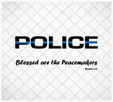 Police - Blessed are the Peacemakers - Baby Blanket/Quilt