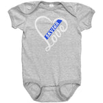 Personalized Thin Blue Line Love Onesie