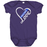 Personalized Thin Blue Line Love Onesie