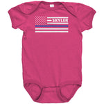 Personalized TBL Flag Onesie - Type 3