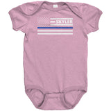 Personalized TBL Flag Onesie - Type 3