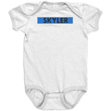 Personalized Thin Blue Line Onesie