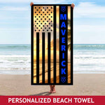 Personalized Beach Towel - Beach Sunset