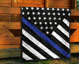 Thin Blue Line Baby Blanket/Quilt - Type 2