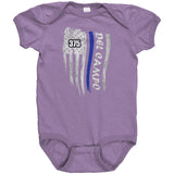 Personalized Thin Blue Line Flag Onesie - MG1