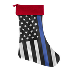 Thin Blue Line Flag - Christmas Stocking