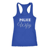 Women's Police Wife - Racerback Tank Top