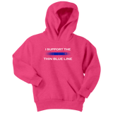 Youth "I support the Thin Blue Line" Hoodie - Kids