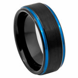 Thin Blue Line 8mm Dual Tone Ring