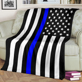 Thin Blue Line USA Blanket (Police Blanket)