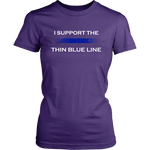 "I support the Thin Blue Line" - Shirt + Hoodies