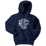 "REMEMBER" Thin Blue Line Kids Hoodie