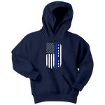 Youth "Thank You" Thin Blue Line Hoodie - Kids