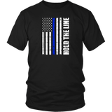 Hold the line Thin Blue Line flag Shirts