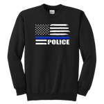 Police - Thin Blue Line - Kids Sweatshirt