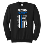 Proud Family - Thin Blue Line - Kids Sweatshirt