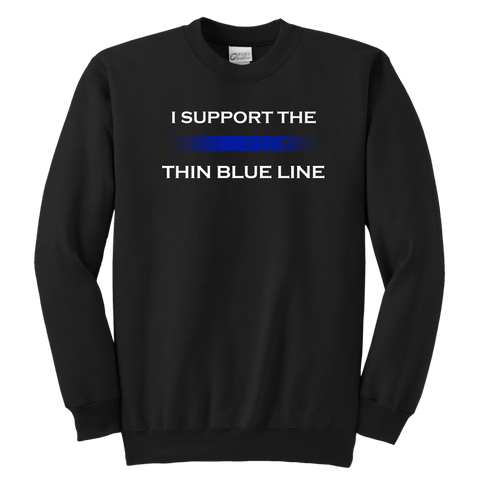 Youth thin hot sale blue line shirts