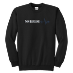 Thin Blue Line "Heartbeat" - Kids Sweatshirt