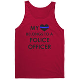 Women's My Heart Belongs To A Police Officer - Tank Top - AS1