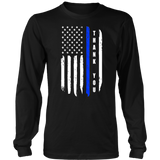 "Thank you" - Thin Blue Line Flag Shirt + Hoodies