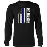 "Hold the line" - Thin blue line flag Shirt + Hoodies