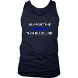 I support the Thin Blue Line Tank Tops