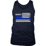 Respect this line - Thin Blue Line Tank Tops