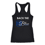 Back the Blue Badge - Women's Racerback Tank Top